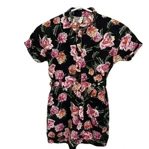 Youth Ripzone Floral Romper Size Medium